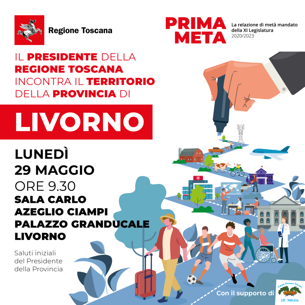 “PRIMA META”, IL PRESIDENTE GIANI INCONTRA IL TERRITORIO DELLA PROVINCIA DI LIVORNO