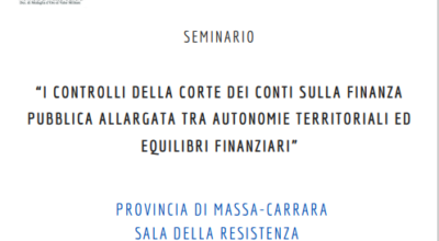 UPI TOSCANA ORGANIZZA SEMINARIO: “I CONTROLLI DELLA CORTE DEI CONTI SULLA FINANZAPUBBLICA ALLARGATA TRA AUTONOMIE TERRITORIALI ED EQUILIBRI FINANZIARI”