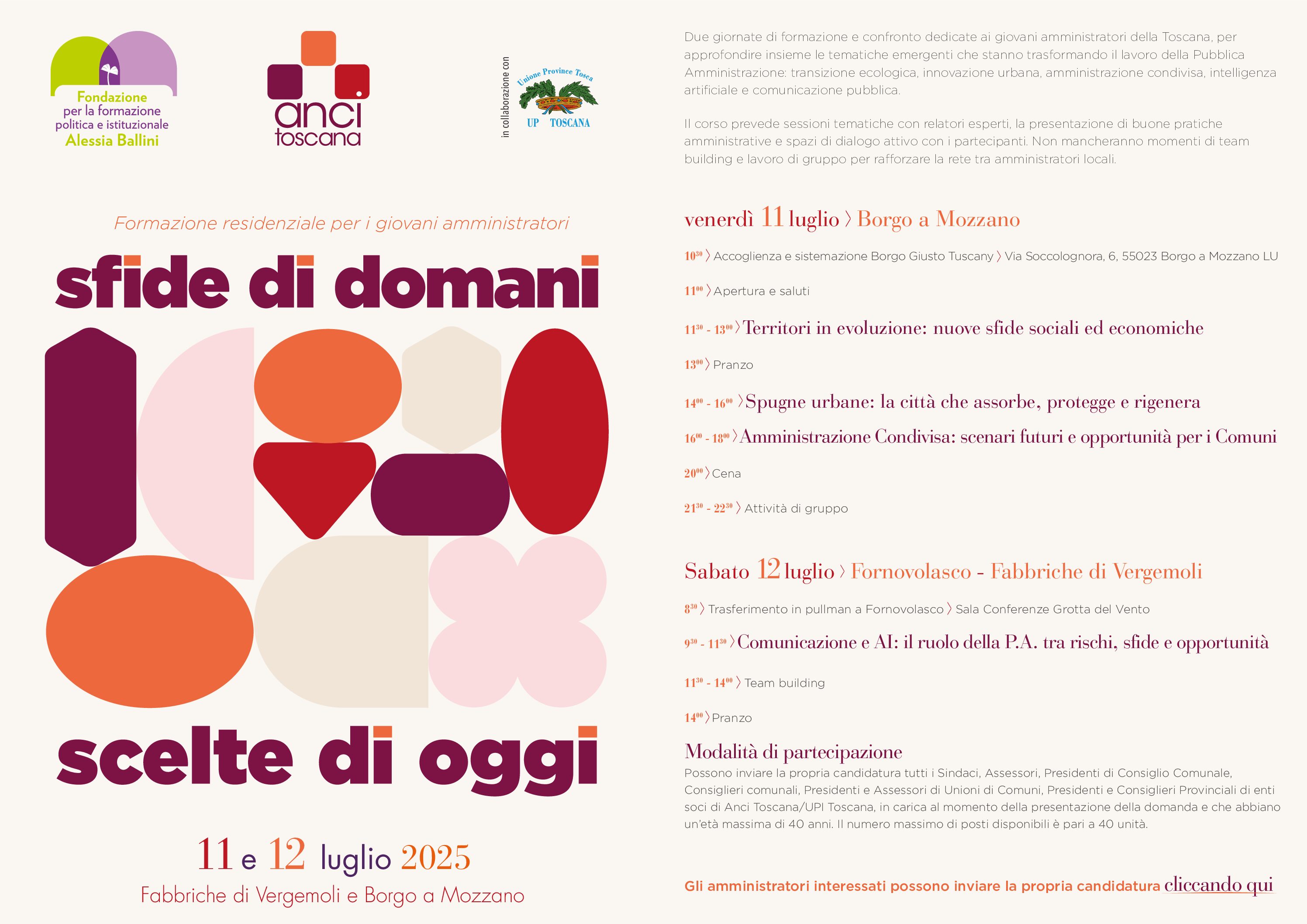 Sfide di Domani, Scelte di Oggi